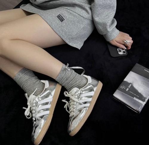 Adidas Originals 銀色Samba
